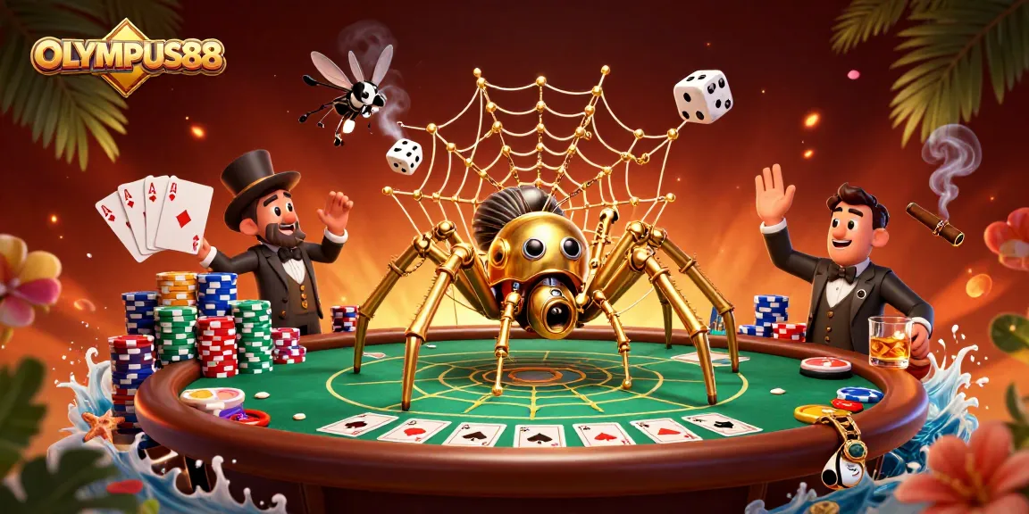 Spin the reels and experience OLYMPUS88's vibrant casino ambiance with steampunk charm.