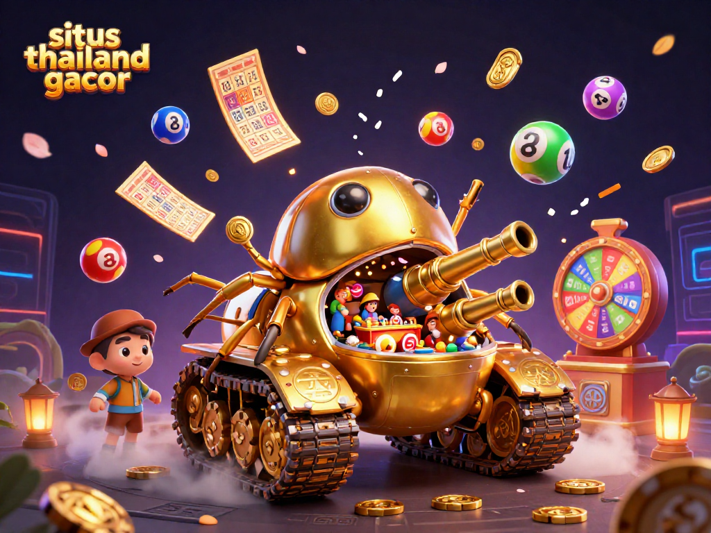 Experience exciting gameplay at situs thailand gacor with a vibrant casino scene bursting with action and fun!