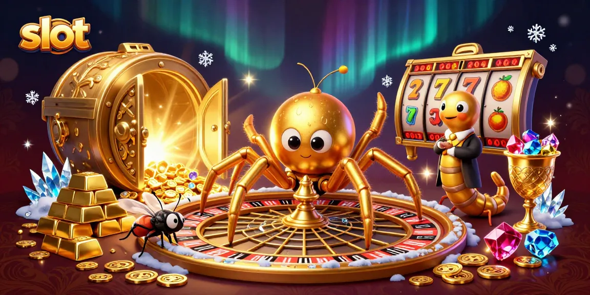 Spin the slot reels with vibrant characters in a rich, 3D casino environment filled with gems.