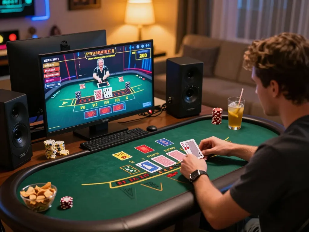 WWBOLA players engaging in live blackjack, capturing an immersive online gaming experience.