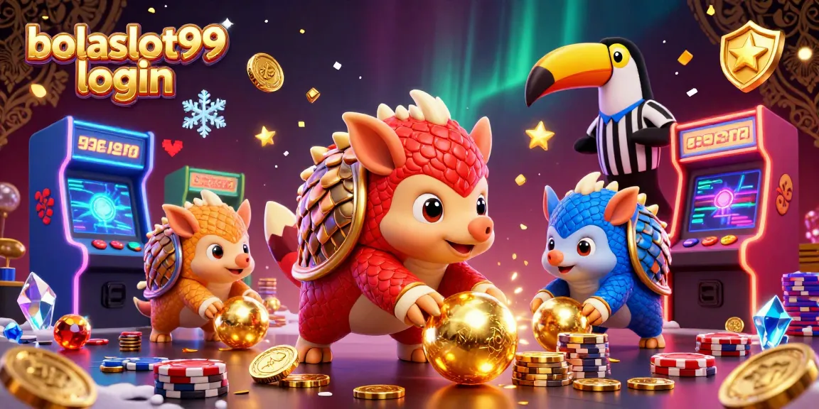 Engage in exciting gameplay with bolaslot99 login as rival pangolins bowl over poker chips in a dynamic casino setting.