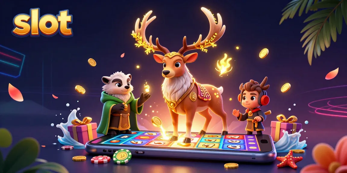 Engage with dynamic slot game action featuring lucky 7s and coins in a vibrant 3D scene.
