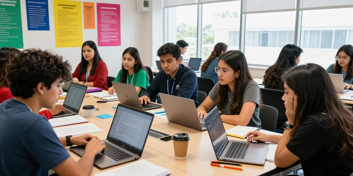 Students collaborating on slot gacor studies at Universidad de Costa Rica