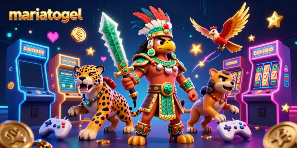 Players engage in fun at mariatogel with vibrant 3D game elements and thrilling characters.