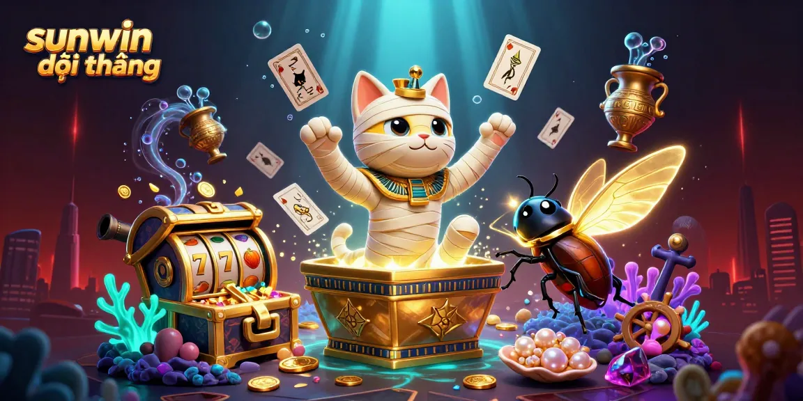 Experience thrilling sunwin đổi thưởng moments with a vibrant casino scene featuring dynamic characters and exciting game elements.