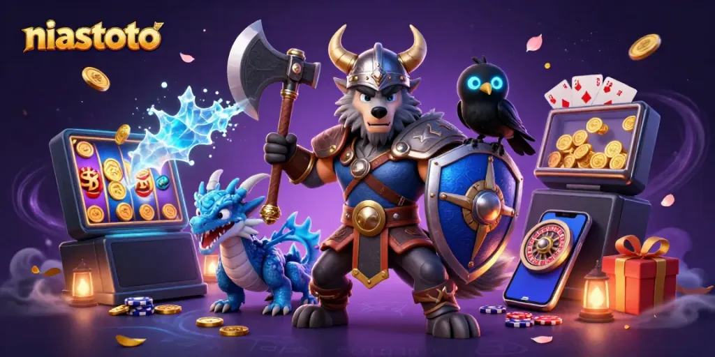 Experience niastoto's vibrant gaming universe with dynamic characters and captivating game elements.