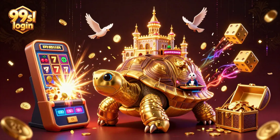 Join the excitement in this vibrant 99sl login scene with a dynamic casino atmosphere!