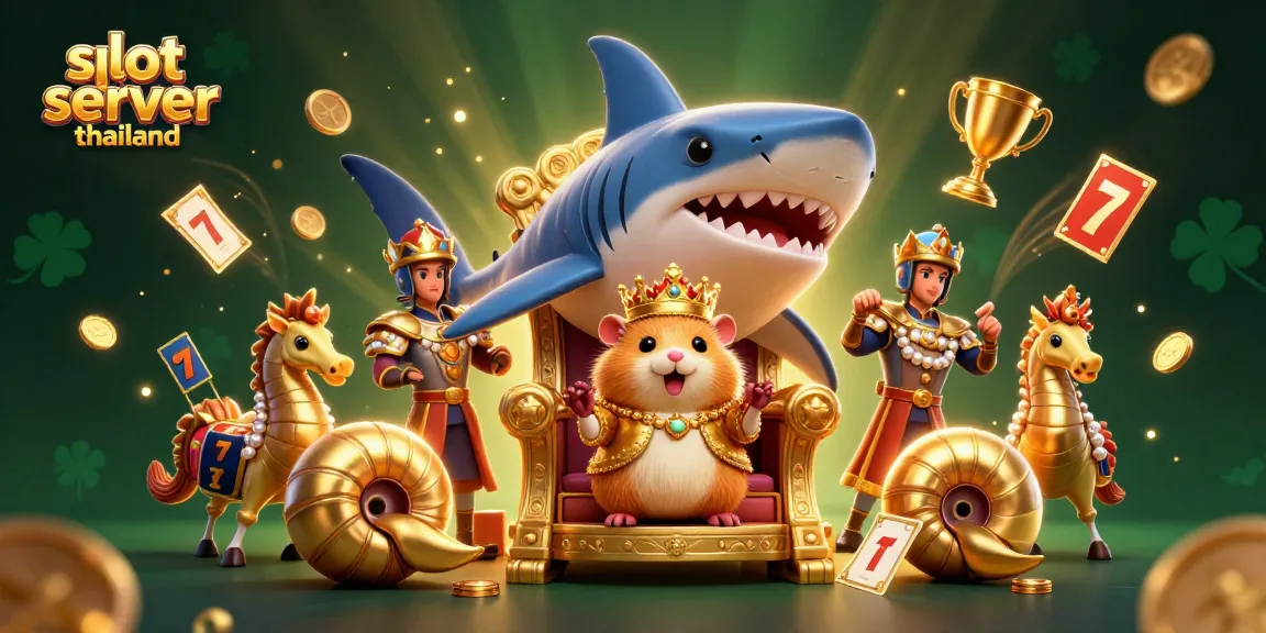 Experience vibrant gaming excitement with slot server thailand in a dynamic 3D casino-themed scene.