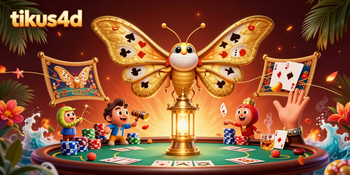 Engage with tikus4d through a vibrant 3D illustration showcasing a colorful casino scene.