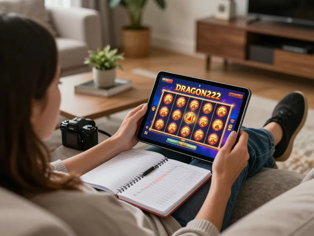 Engaging with DRAGON222's online slots in a cozy home environment