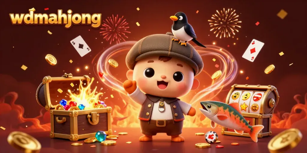 Experience the excitement of wdmahjong with festive underwater visuals featuring playful characters and symbols.