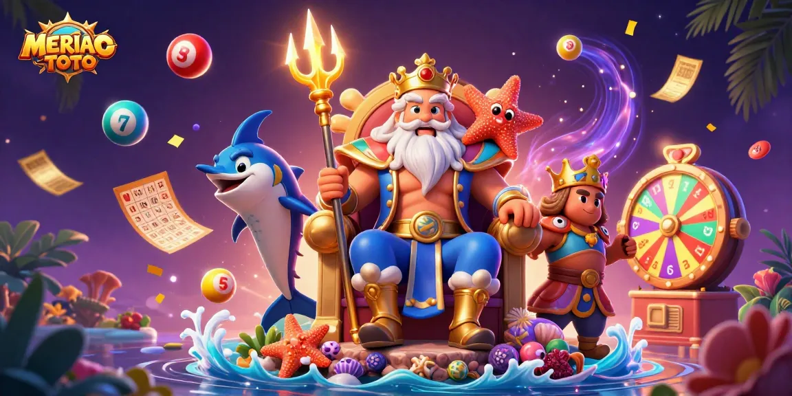 Menghadirkan pengalaman bermain MERIAHTOTO dengan ilustrasi kasual 3D, memikat pemain dengan bola lotere yang dinamis dan kesenangan permainan.