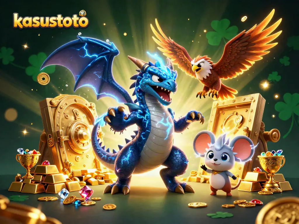 Menangkan hadiah di kasustoto dengan naga berkilau dan permainan slot yang menarik.