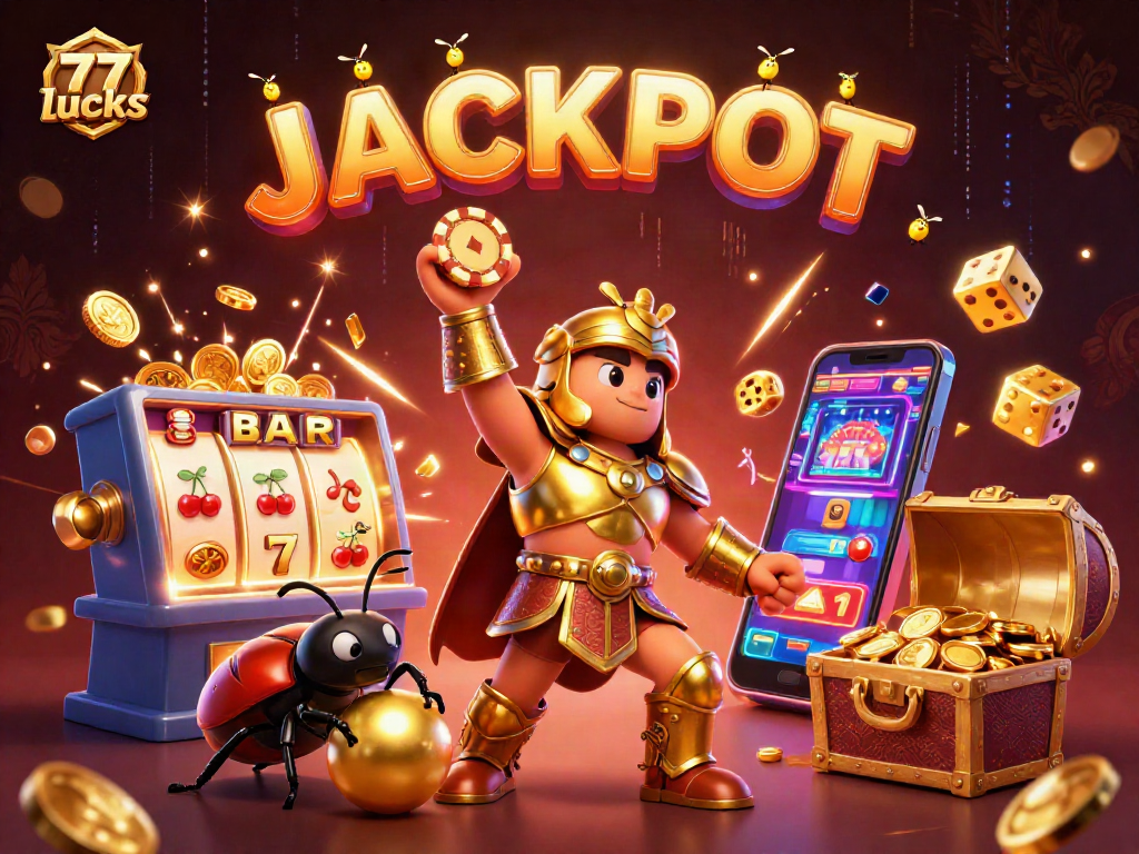 77lucks mengungkap jackpot dalam ilustrasi kasino 3D yang menakjubkan.
