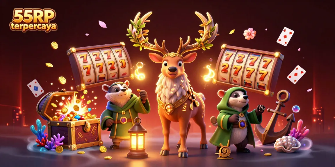 Bergabunglah dalam petualangan gaming yang mendebarkan dengan 55RP terpercaya, menampilkan slot yang berwarna-warni dan peluang menang.