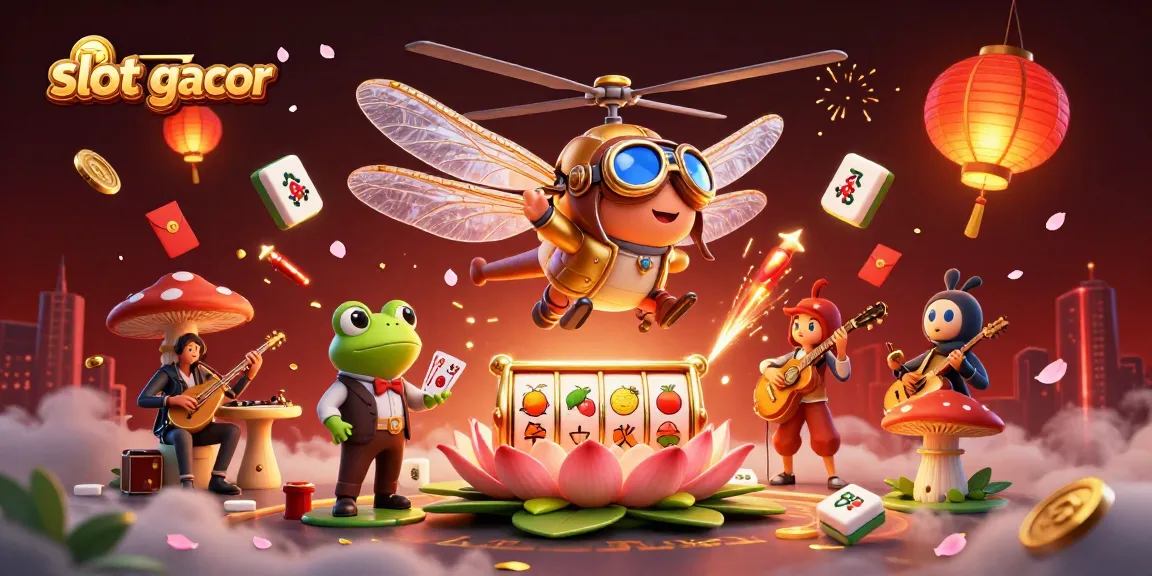 Slot gacor dengan karakter menarik dan elemen hiburan di kasino yang hidup.