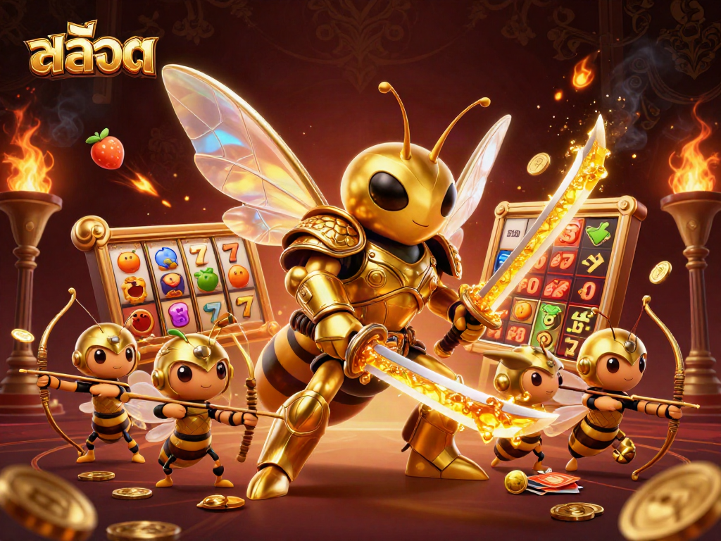 Experience thrilling action with สล็อต-themed gaming elements, showcasing vibrant casino scenes.