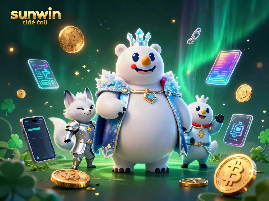 Play thrilling games at sunwin chính thức with an engaging 3D casino illustration.
