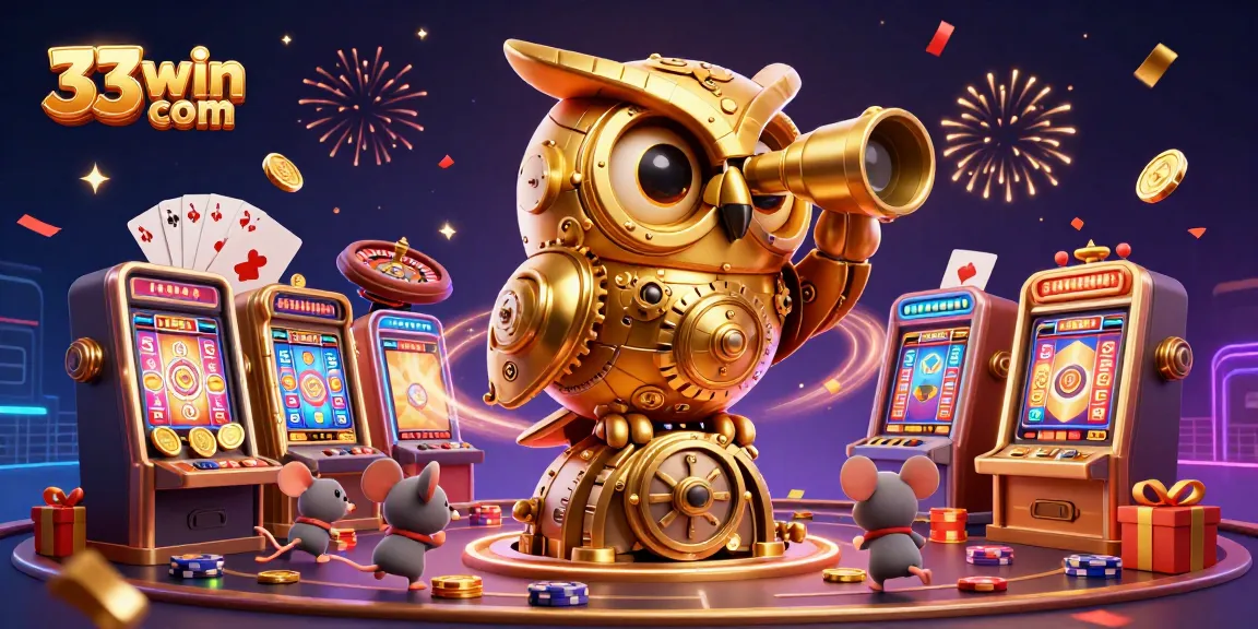 Experience thrilling gaming at 33win com with vibrant slots and dynamic characters in an engaging casino scene.
