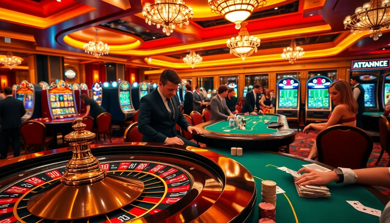Play at jagoan86 with vibrant casino-themed visuals featuring roulette and poker.
