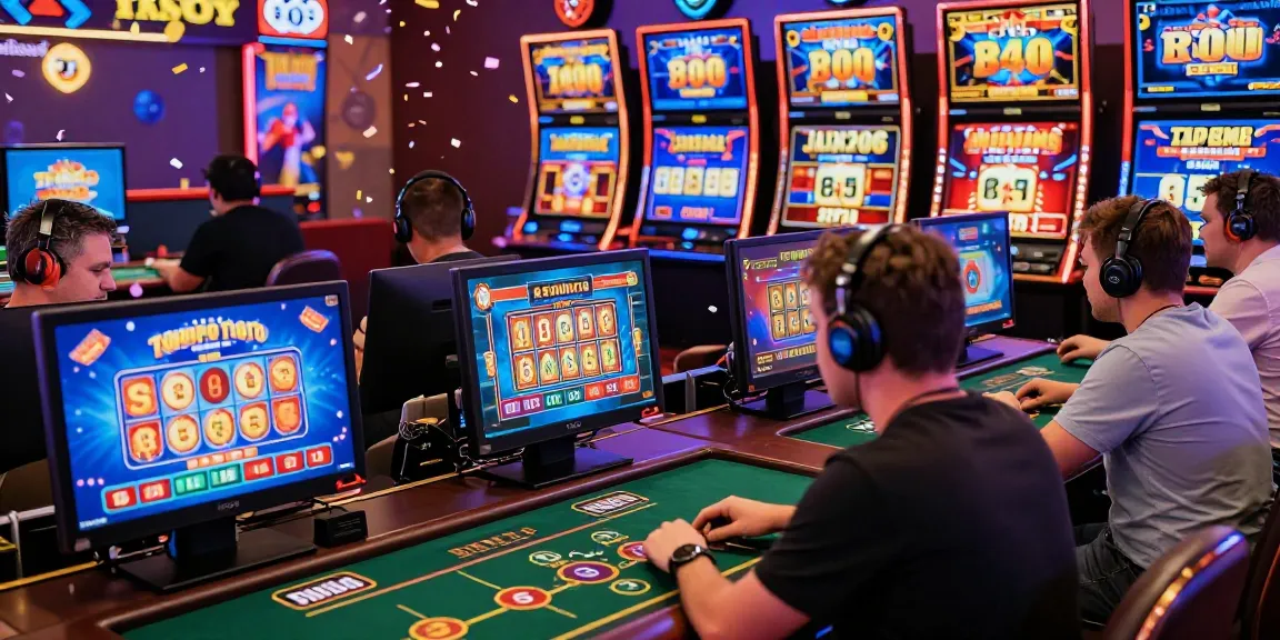 Exciting online gambling environment at Tempo Toto, featuring players enjoying various casino games.