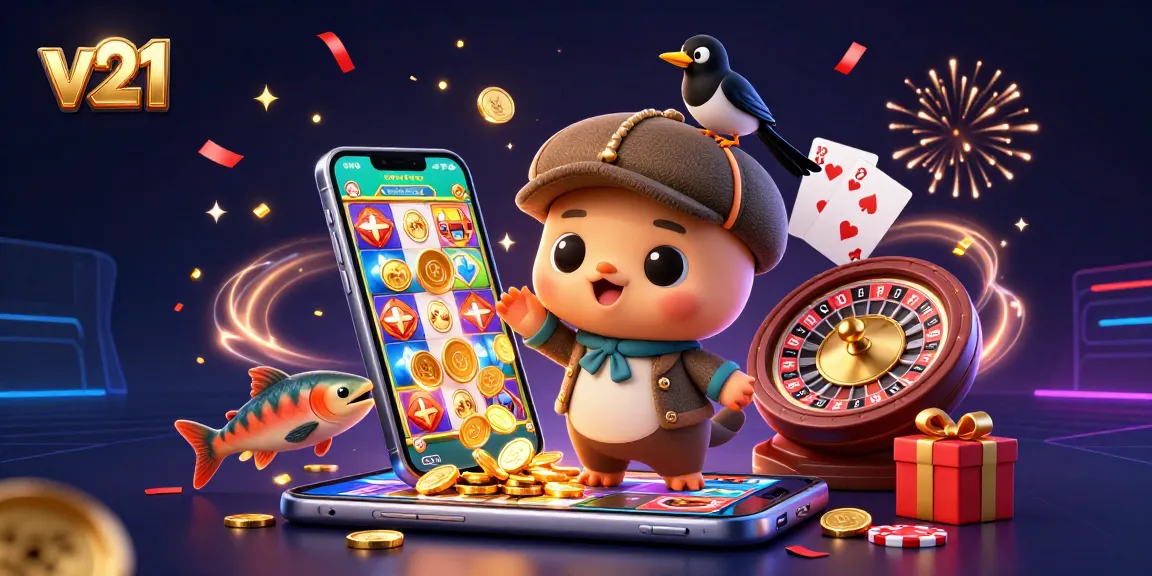 Mengakses pengalaman permainan v21 yang menarik dengan komposisi karakter unik di kasino digital.