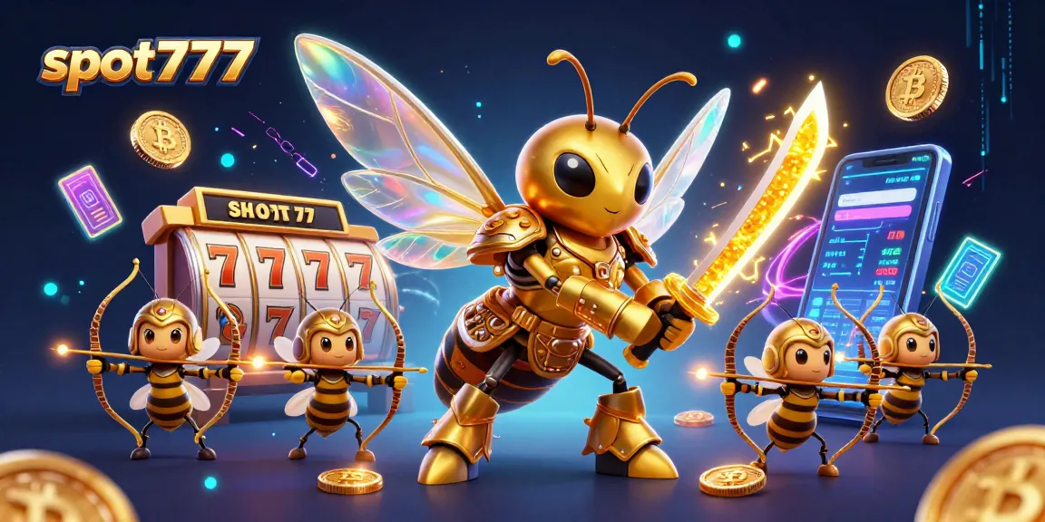 Engage with slot777's vibrant 3D casino world featuring lucky symbols and crypto elements for thrilling wins.