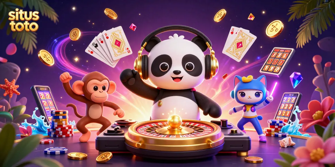 Menangkan hadiah besar di situs toto dengan DJ panda, monyet breakdance, dan kucing rave yang energik.