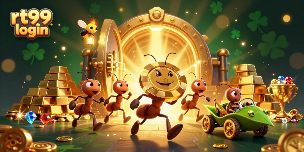 Maximize your winnings with rt99 login at this interactive illustration of a playful heist.