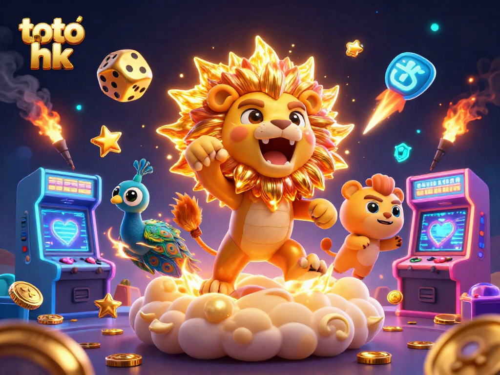 Raih keberuntungan di toto hk dengan ilustrasi 3D kasino yang mengesankan penuh warna dan elemen perjudian.