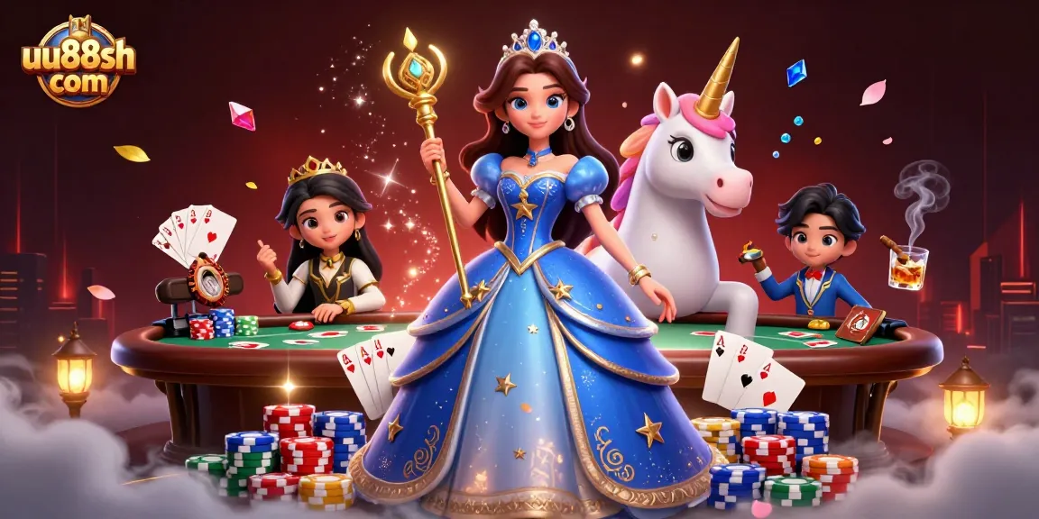 Experience the thrill of uu88sh com with a captivating poker scene and stunning characters.