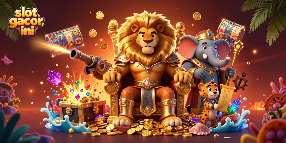 Experience thrilling slot gacor malam ini action with our vibrant 3D casino illustration featuring lively characters.