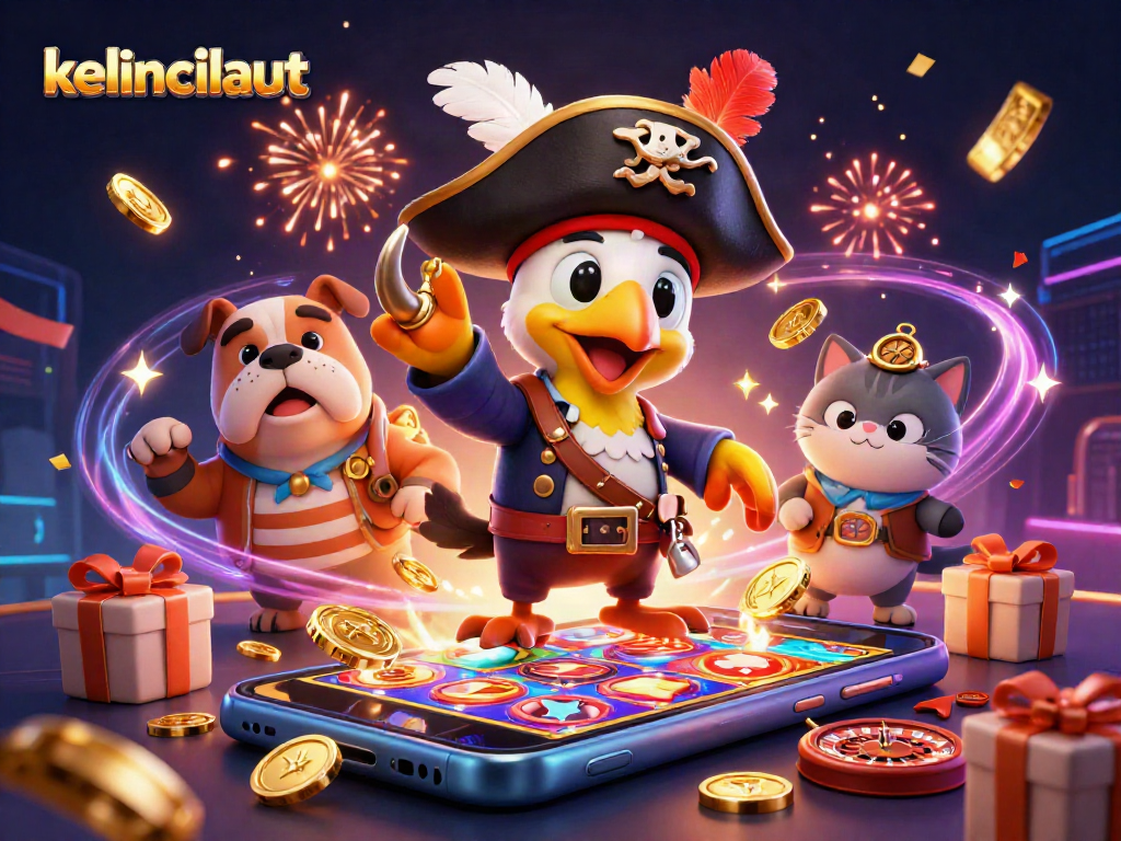 Spin the kelincilaut slot game in a vibrant pirate-themed casino adventure.