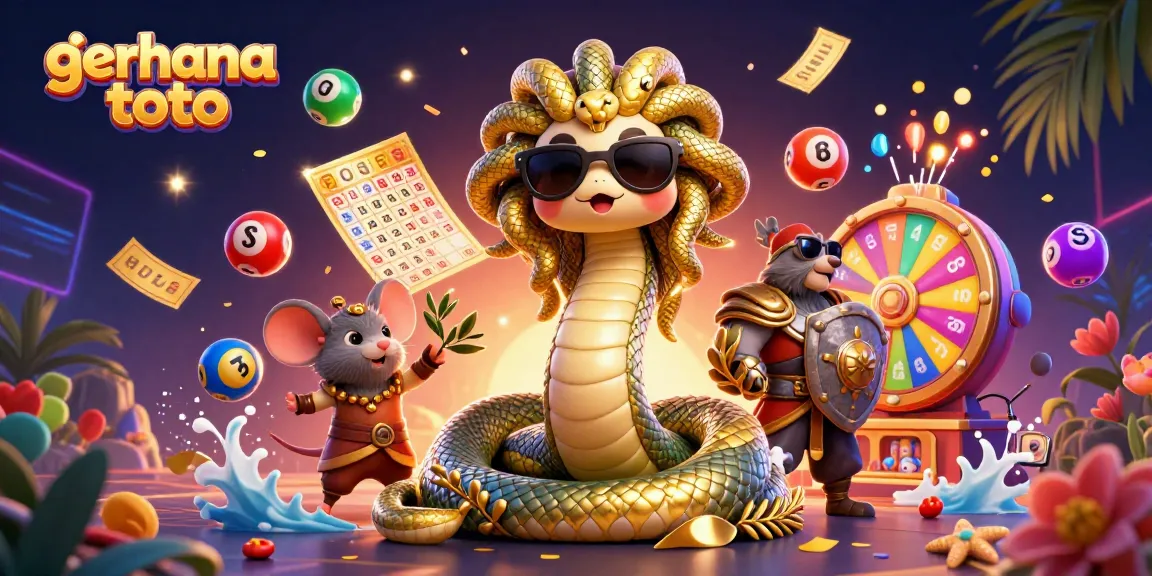 Gerhana toto menampilkan Medusa dan mouse berperisai di tengah aksi lotere yang meriah.